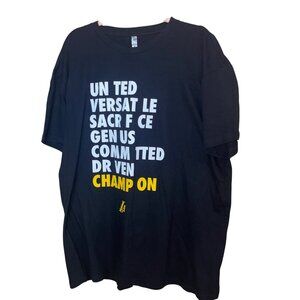 Los Angeles Lakers 2018 Opening Night Mens Cotton Printed T-Shirt Size XL Black